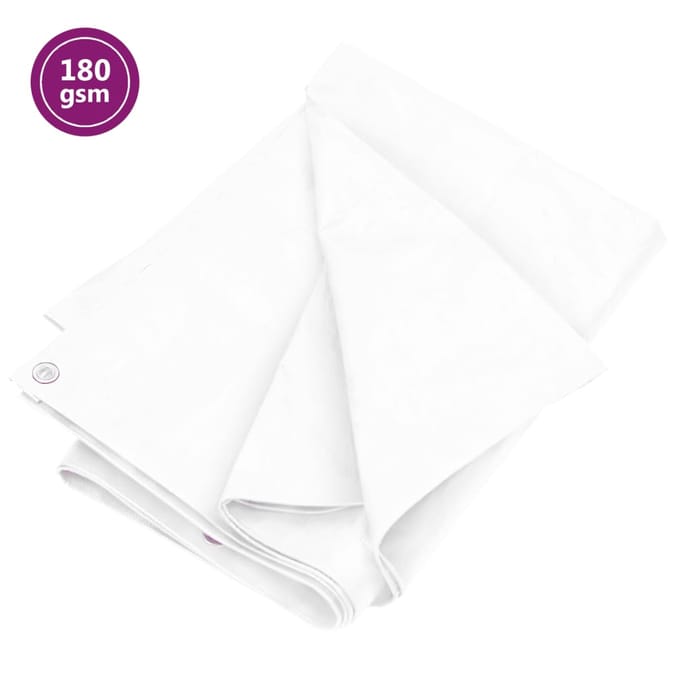 vidaXL - Dekzeil - 180 - g/m² - 3x4 - m - HDPE - wit