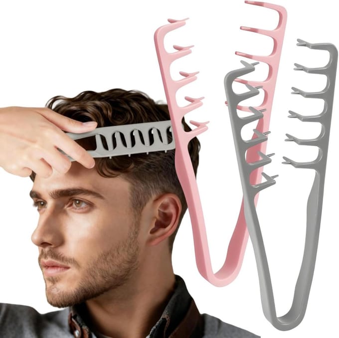 Textuur Kam Set - Volume Kam Styling - Haarwortel Verzorging - Creëert Direct Volume - 2 Stuks
