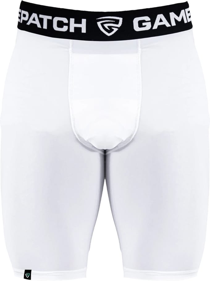 GAMEPATCH | Compression shorts | Wit | Maat 2XL | Basketball | Handball | Urban Sports