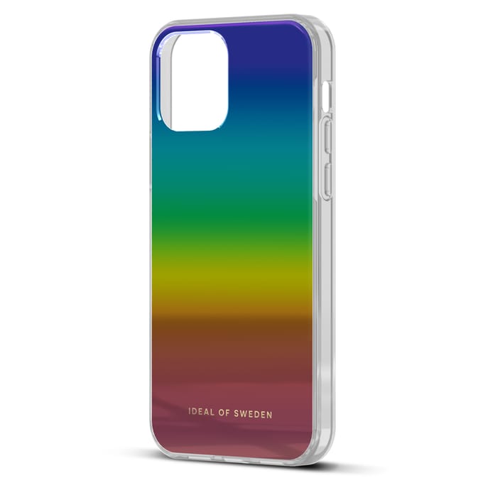iDeal of Sweden Mirror Case geschikt voor Apple iPhone 12 (Pro) - Rainbow