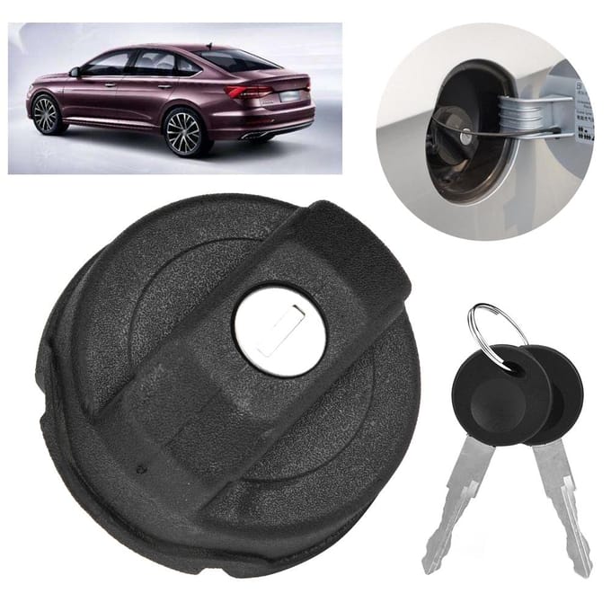 Brandstof Benzine Afsluitbare Tankvuldop met 2 Sleutels Afsluitbaar voor Kever 19472003 191201551 gray