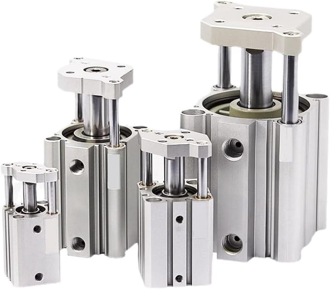 Pneumatische Cilinder - Luchtveer Dubbel Effect - Automatiseren Van Beweging - Compact Ontwerp - 40mm Slag - Metaal