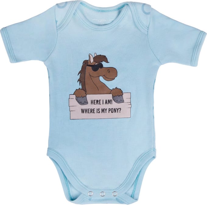 QHP - Romper Bobby - Baby Blauw - maat 56