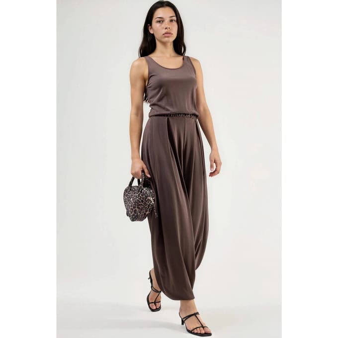 Plissé Modal Jumpsuit