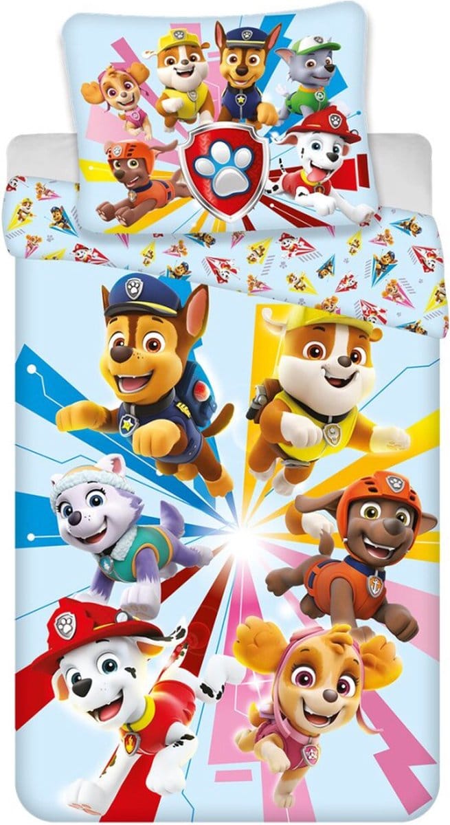 PAW Patrol Dekbedovertrek Squad - Eenpersoons - 140 x 200 cm - Polyester