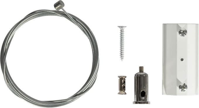 QAZQA Ophanging accessoire rail wit 1-fase - Iconic
