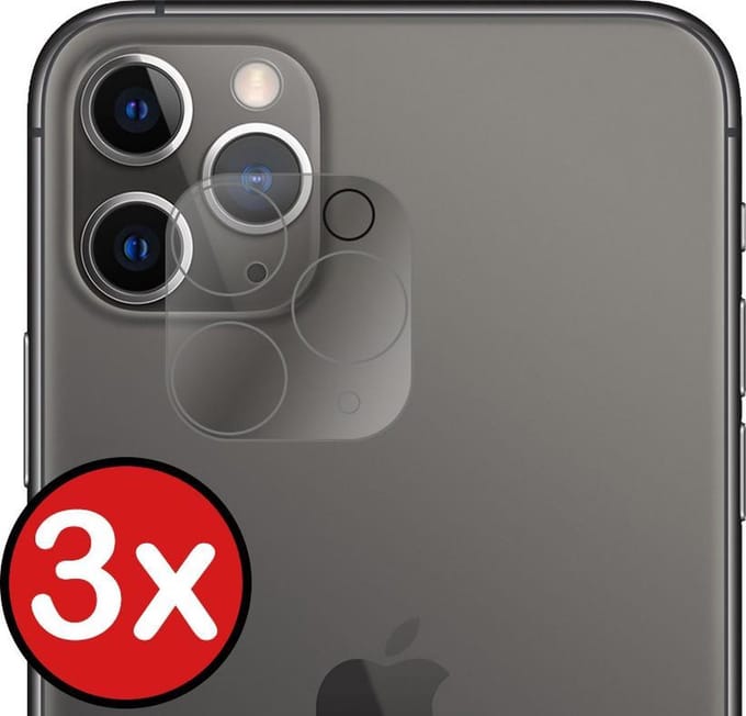 Camera Lens Protector - 3 Stuks - Geschikt voor Apple iPhone 11 Pro Max - Camera Screenprotector - Beschermglas - Gehard Glas - Tempered Glass - Screen Protector