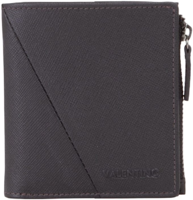 VALENTINO Leren portemonnee Ivan Wallet Fango zwart