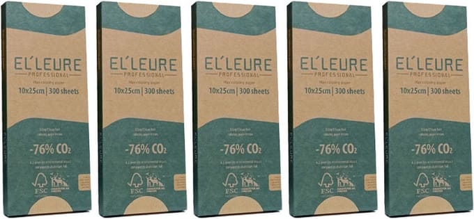 10x Elleure Hair coloring paper 10x25cm