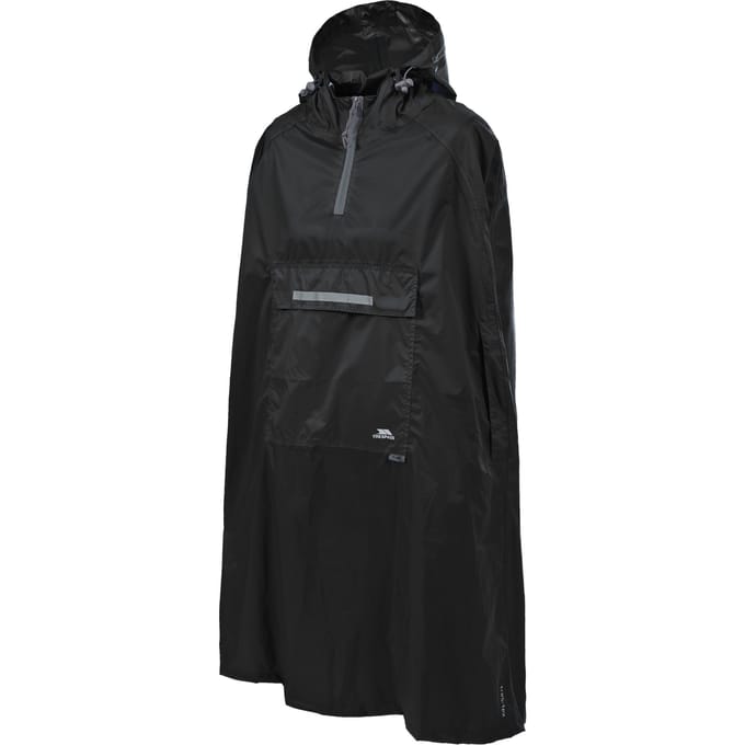 Trespass Unisex qikpac waterdichte opbergbare poncho met capuchon
