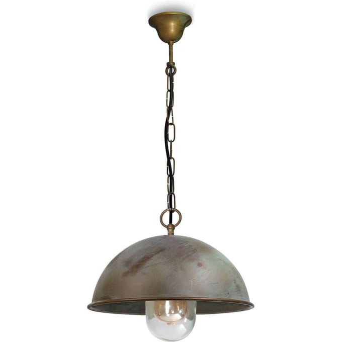 Moretti Luce Hanglamp Cirkel messing antiek Ø 30 cm
