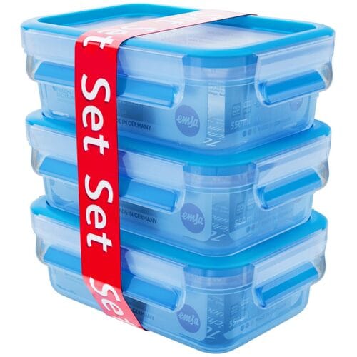 Tefal Clip & Close vershoudbakjes (Doos van 3, rechthoekig)