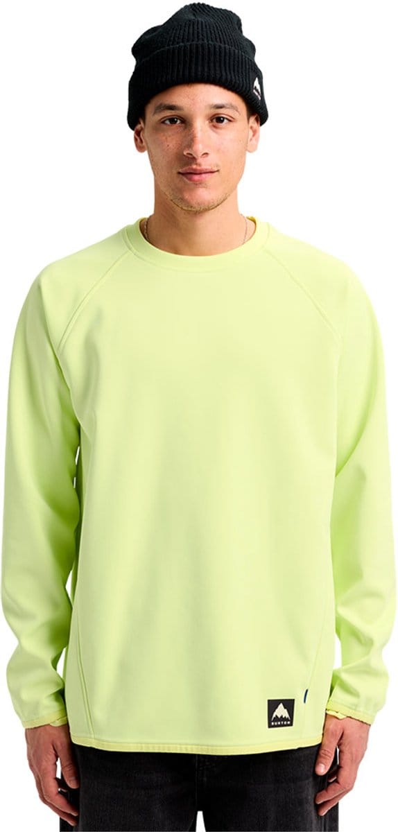 Burton Crown Weatherproof Crew Sweatshirt Geel S Man