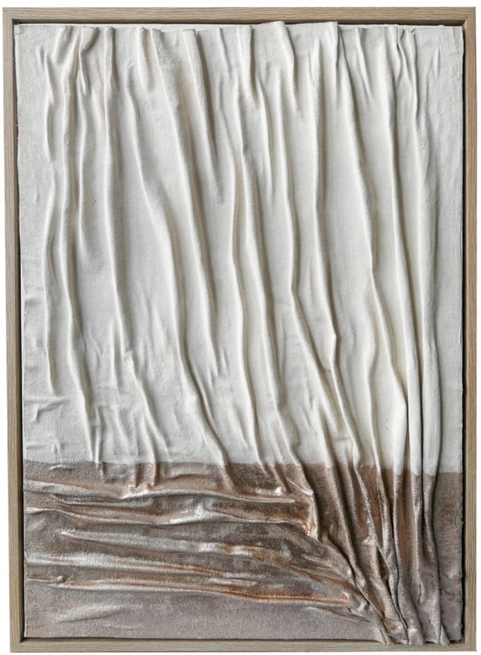 Schilderij abstract tweekleurig
