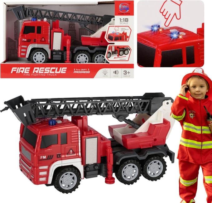 Brandweerauto, brandweerwagen voor kinderen 3+ MEGA CREATIVE