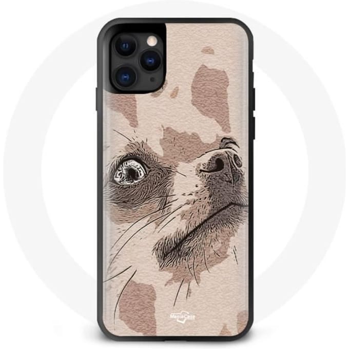 Coque iphone 13 mini dessin de chien chihuahua