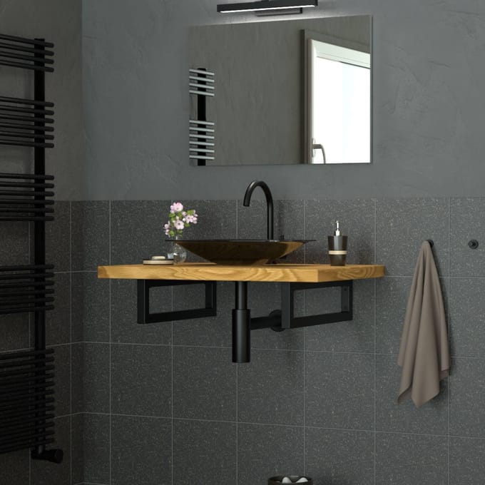 Set van 2 wastafel wandhouders Dharma | ML-Design