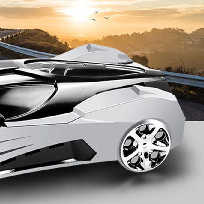 Automodel Telefoonhouder Coole Sportieve Vorm Antislip 360 graden Draaibaar Middenconsole Telefoonhouder rood