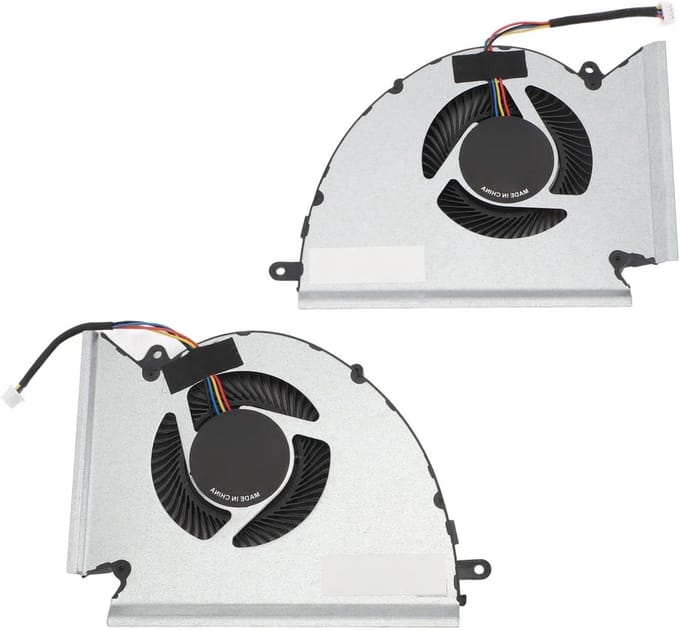 Efficiënte Laptop Koelventilator voor GP76 WE76 MS 17K2 MS 17K3, Vervangingsventilator voor CPU en GPU, Ideaal voor Gaming en Zware Taken