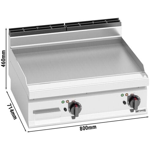 GGM Gastro Elektro Bratplatte - 9,6 kW - Glatt Zilver