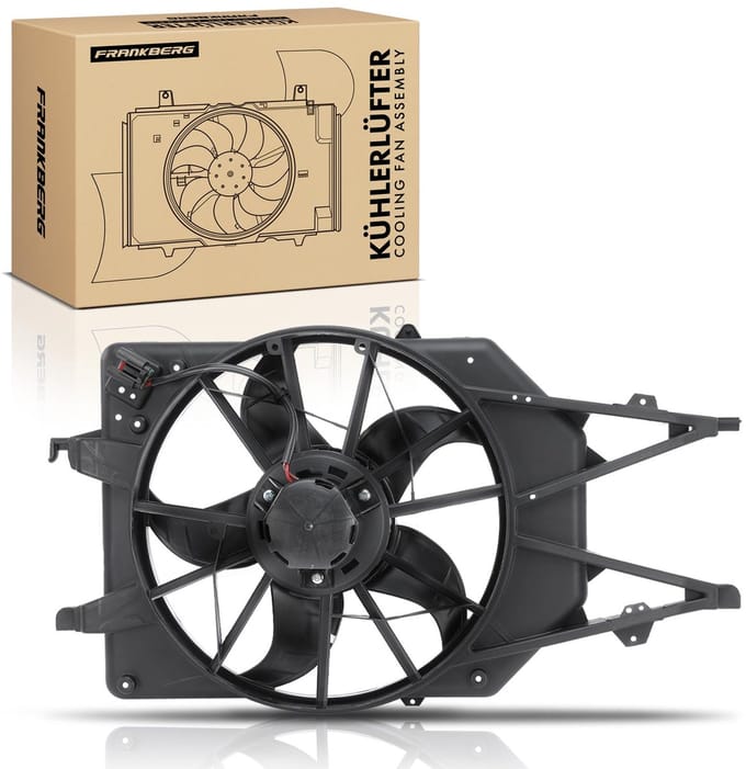 Frankberg 1x Motorradiator enkele ventilator