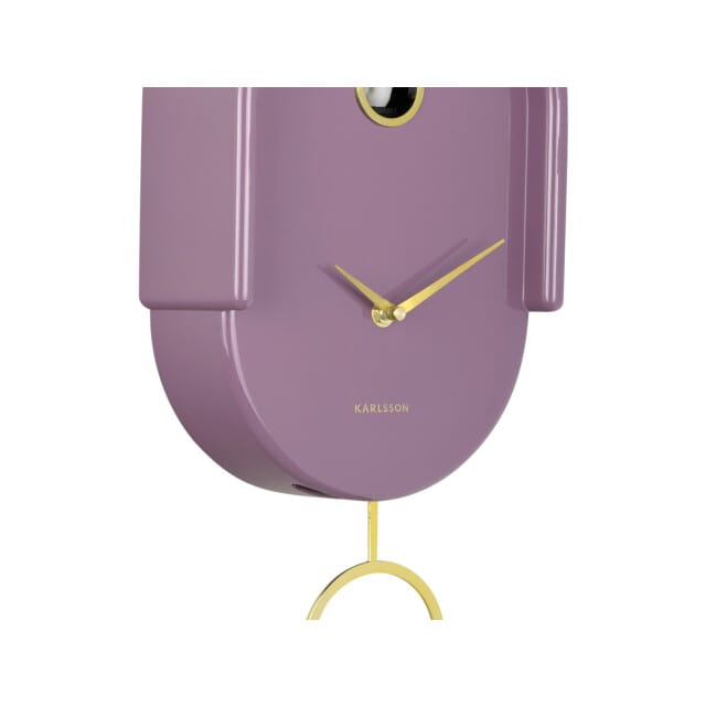 Karlsson - Wandklok Tweet - Light mauve