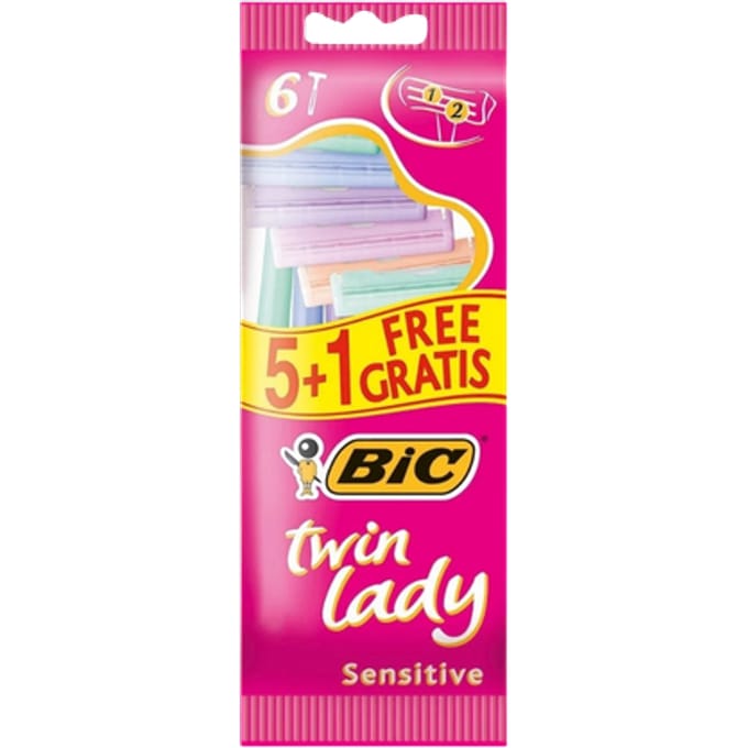 BIC Twin Lady Sensitive Wegwerpscheermesjes - 6 stuks