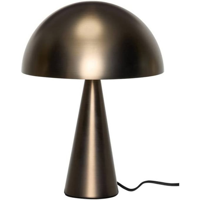 HÜBSCH tafellamp Mush Mini, gebronsd messing, hoogte 34 cm