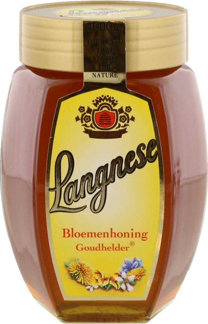 Langnese Bloemenhoning goudhelder - Pot 1 kilo