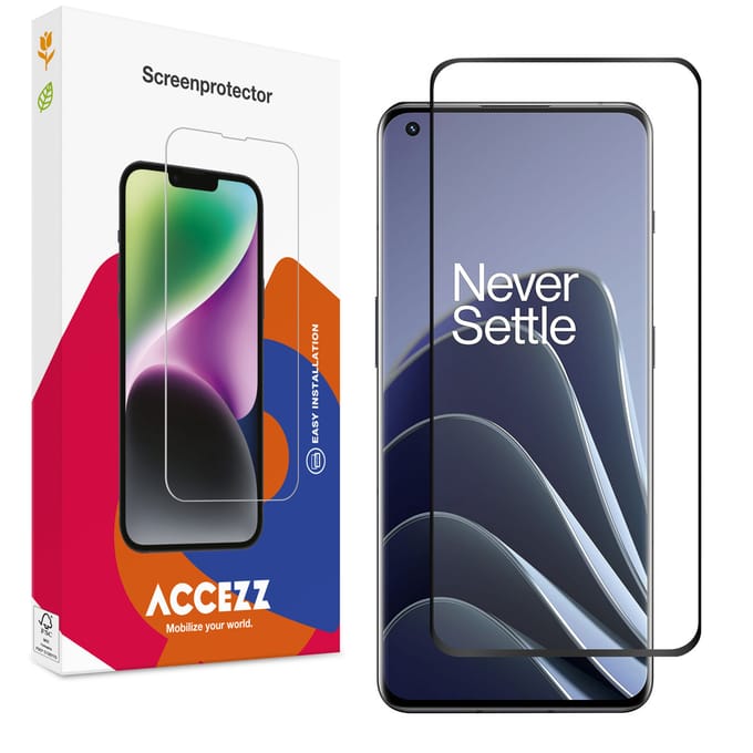 Accezz Screen Protector - Geschikt voor OnePlus 10 Pro / OnePlus 11 - Gehard Glass Full Cover