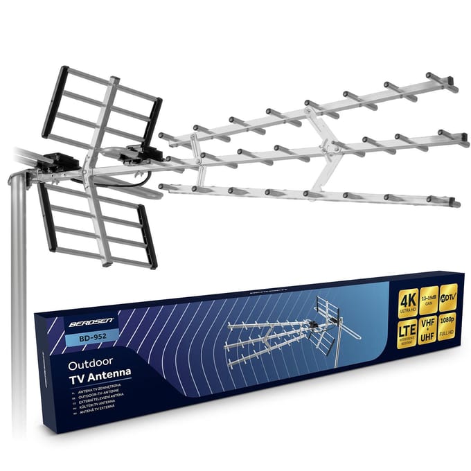 Berdsen BD-952 - Ultra HD 4K Richtantenne - Buiten - Passief - VHF/UHF