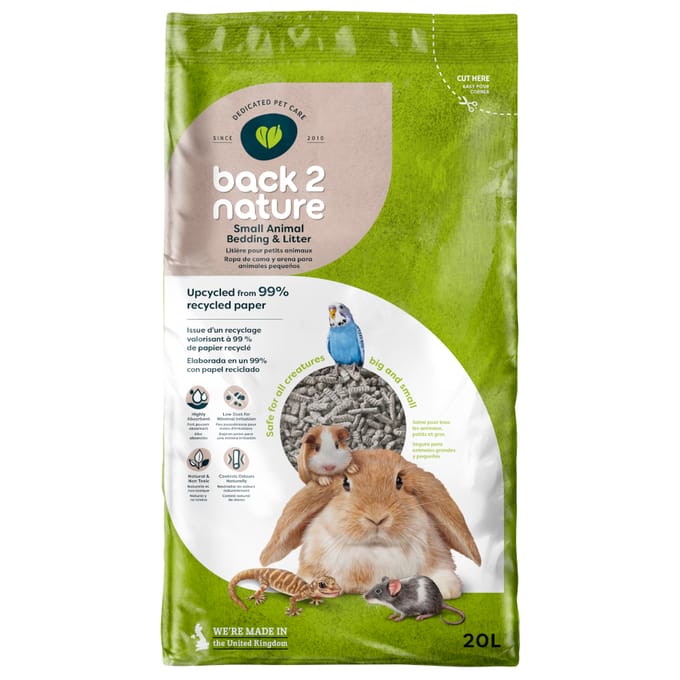 20 L Small Back-2-Nature Bodembedekking voor Knaagdier- en Konijnenkooien