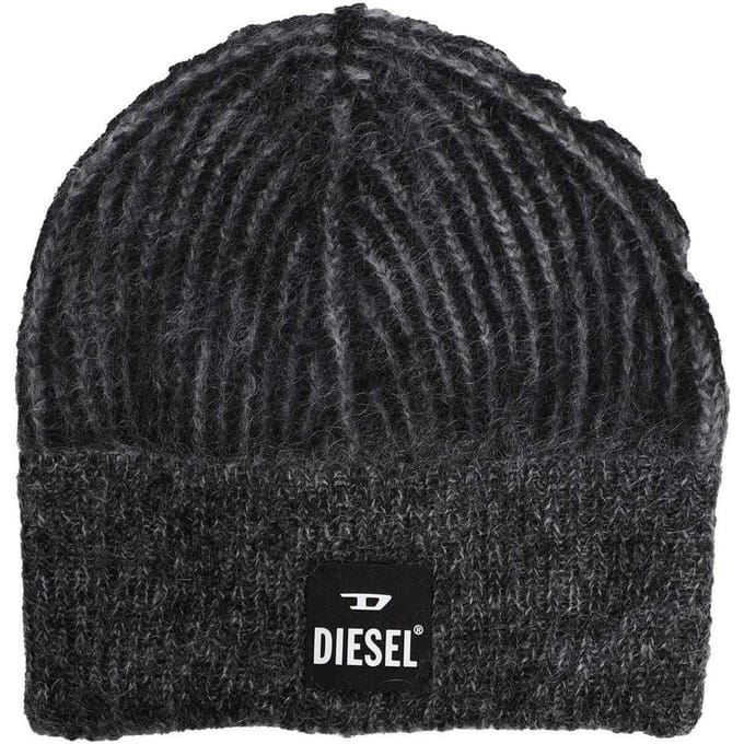 Diesel K-Edro Mohair Muts (Zwart)