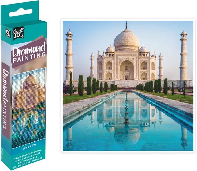 Craft ID Diamond painting Tai Mahal 20x20cm