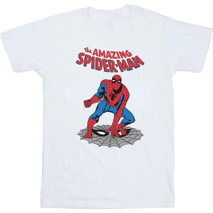 Marvel Dames/Dames The Amazing Spider-Man Katoenen Vriendje T-shirt (Wit)
