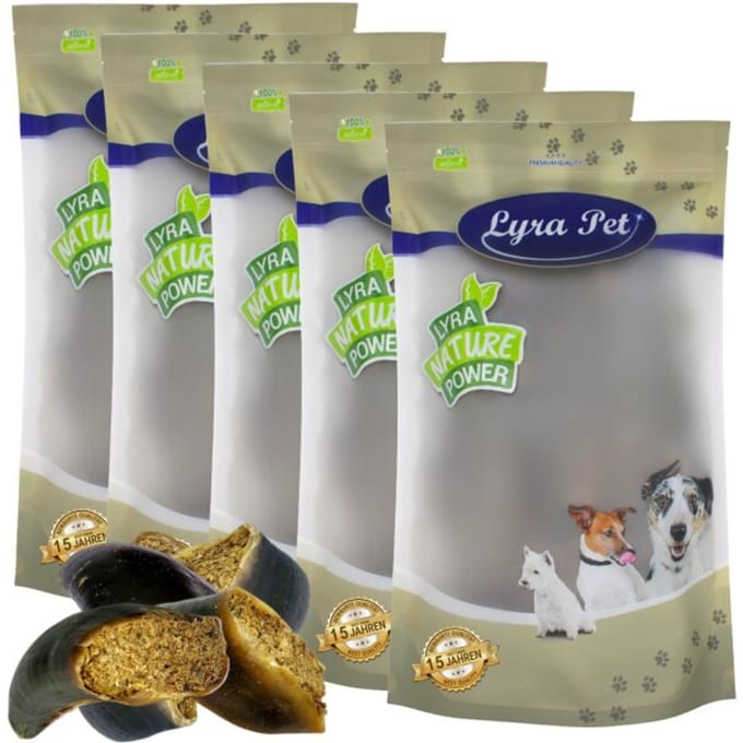75 st. Lyra Pet® Runderhoeven gevuld met pens en lever ca. 9 kg