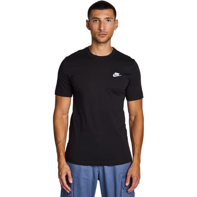 Nike Club T-shirts Heren - Zwart - Maat S