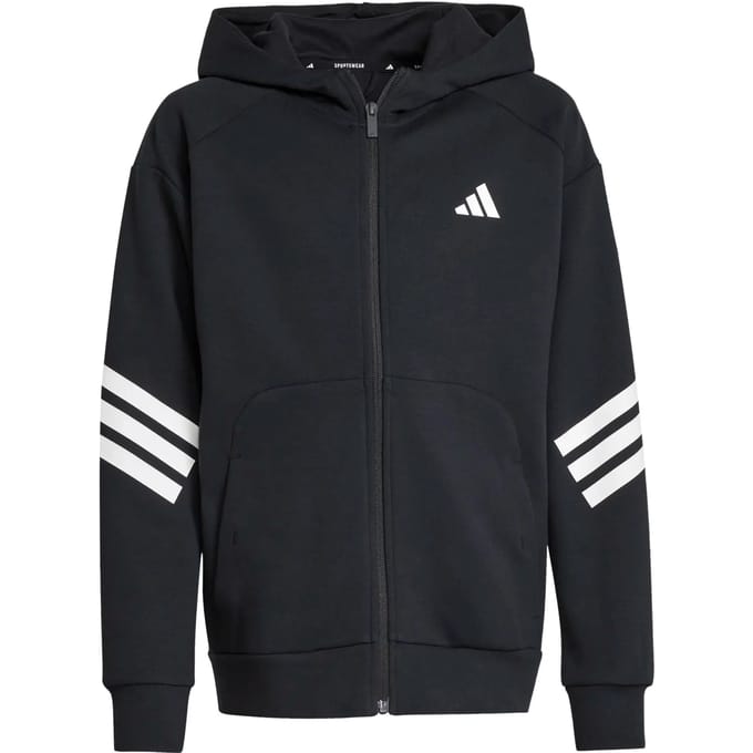 Kindercapuchon met volledige rits adidas Future Icons 3-Stripes