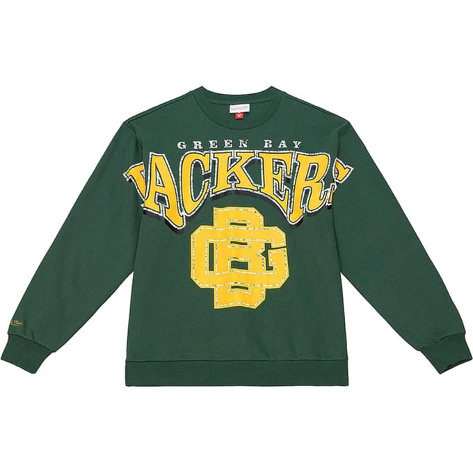 Mitchell And Ness NFL groente Bay Packers Sweatshirt Groen