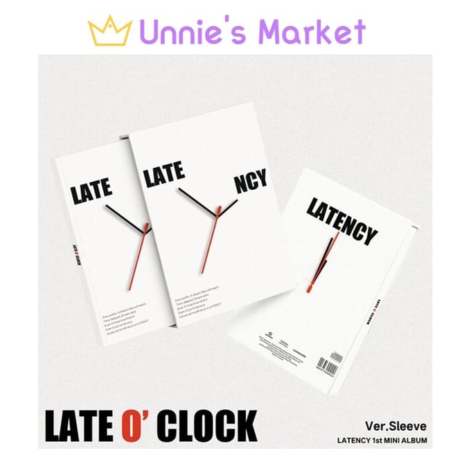 LATENCY [LATE O’ CLOCK] 1e MiNi ALBUM (Mouw ver.) + Gratis geschenk 1EA white