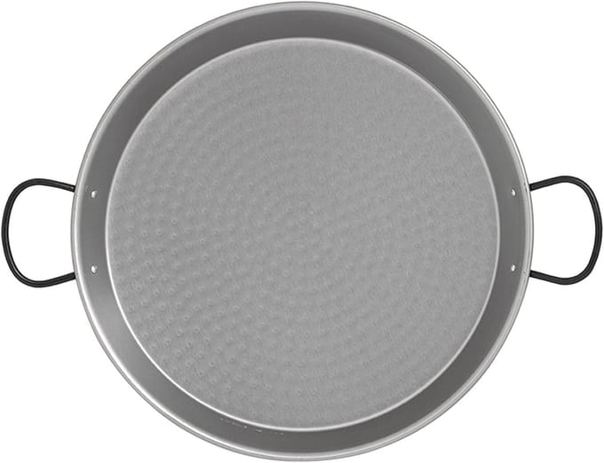 Grote Paella Pan 60 cm Gepolijst en Geëmailleerd