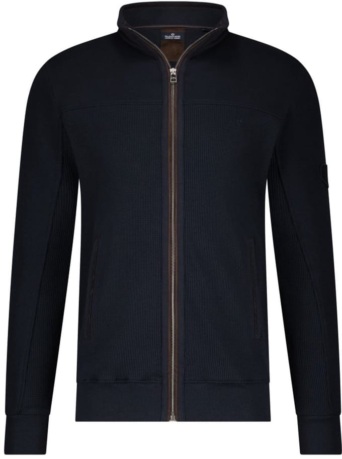 Fellows United Cardigan Vest Waffle Structure Navy (51.2604 - 110)