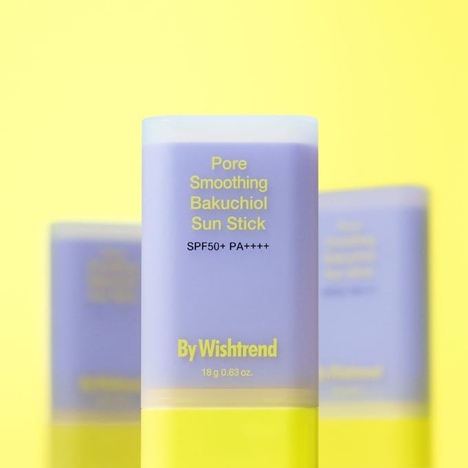 [Door Wishtrend] Poriën gladmakende Bakuchiol Sun Stick SPF 50+ PA++++ 18g gray