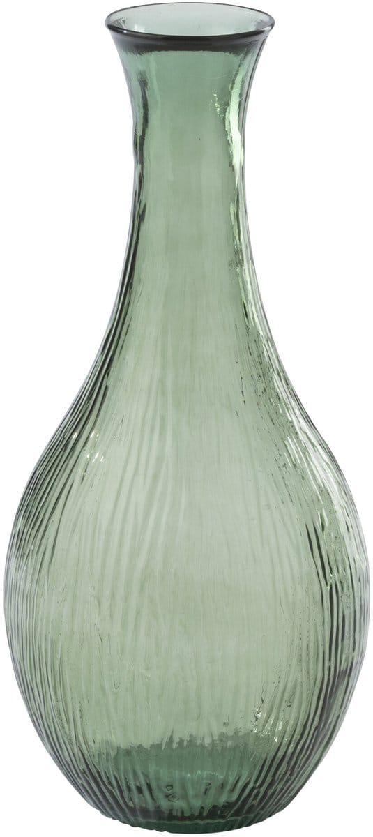 J-Line vaas - glas - olijfgroen
