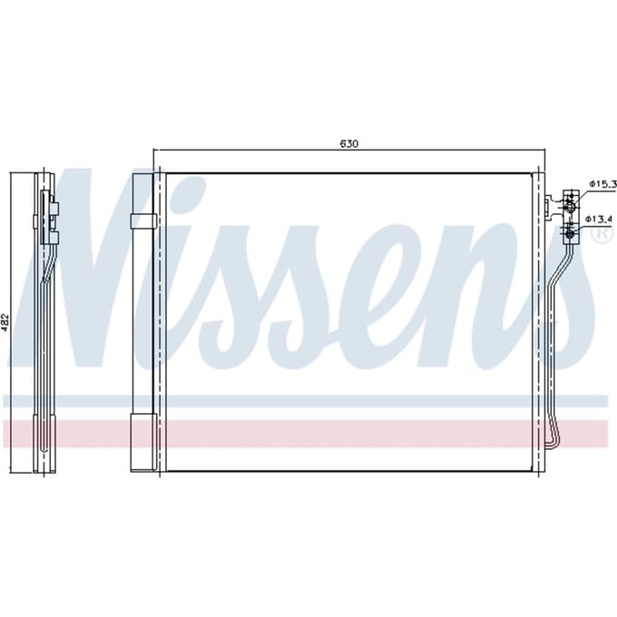 Condensor, airconditioning NISSENS 940370