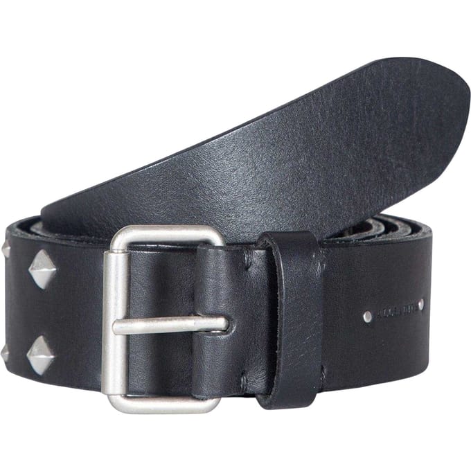 AllSaints Leren riem met studs (Zwart)