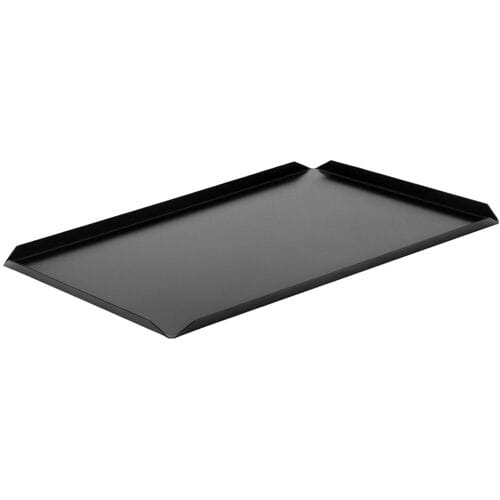 GGM Gastro (5 Stück) Konditorei- & Präsentationsplatte - Aluminium - 600x150x10mm - Schwarz