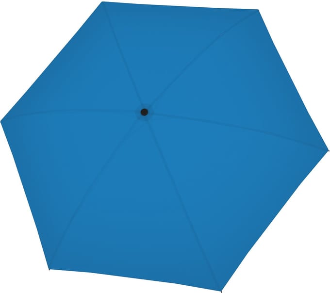 Doppler Fiber Mini Compact paraplu Elektrisch Blauw - 16 cm optioneel