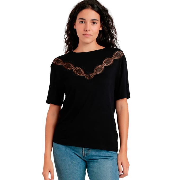 T-shirt dames Admas Chest Lace