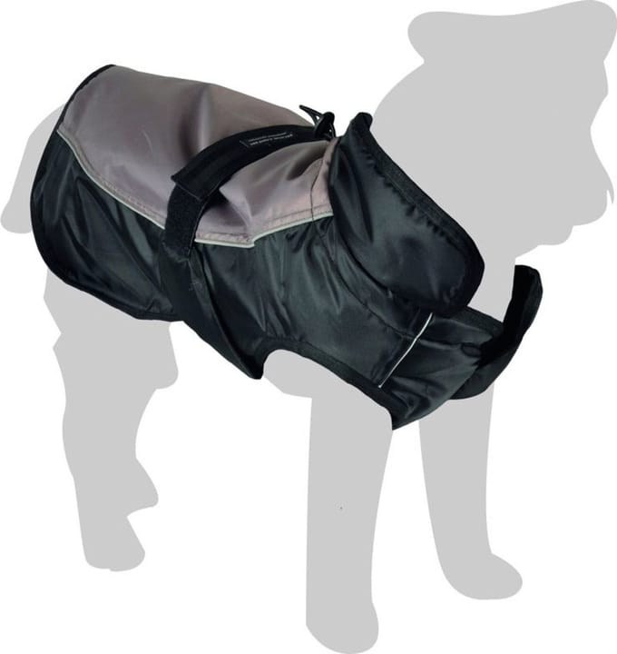 Flamingo Winterjas Zane Zwart&Grijs - Hondenkleding - 70 cm